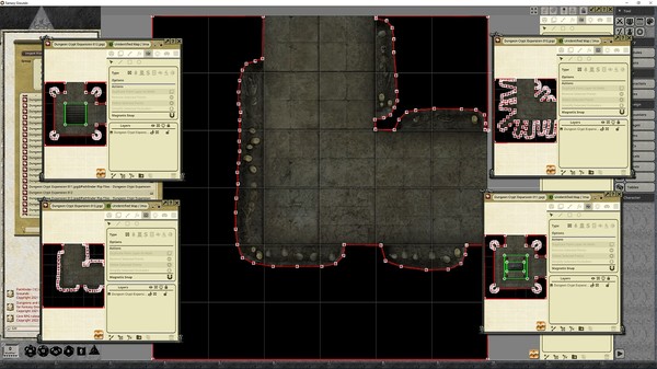 Fantasy Grounds - Pathfinder RPG - Flip-Tiles - Dungeon Crypts Expansion