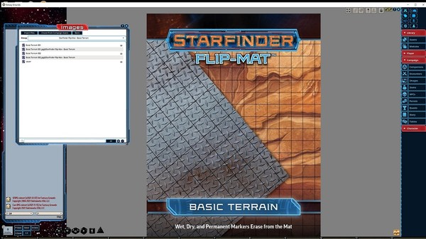 Fantasy Grounds - Starfinder RPG - Flip-Mat - Basic Terrain