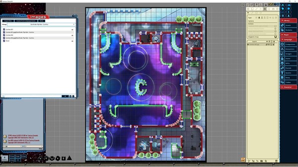 Fantasy Grounds - Starfinder RPG - Flip-Mat - Cantina
