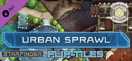 Fantasy Grounds - Starfinder RPG - Flip-Mat - Urban Sprawl