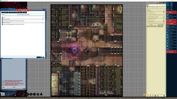 Fantasy Grounds - Starfinder RPG - Flip-Mat - Space Station