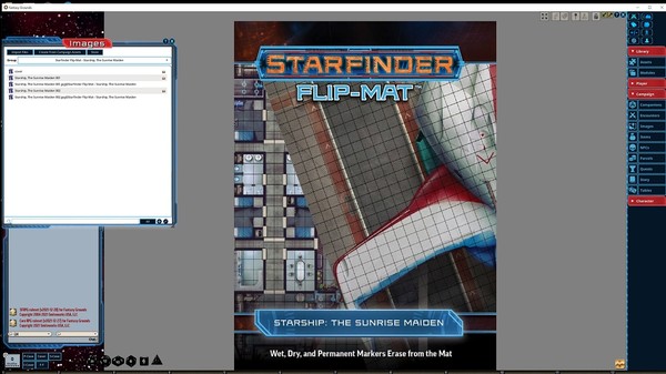 Fantasy Grounds - Starfinder RPG - Flip-Mat - Starship, The Sunrise Maiden