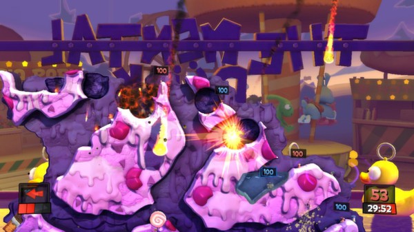 скриншот Worms Revolution: Funfair DLC 0