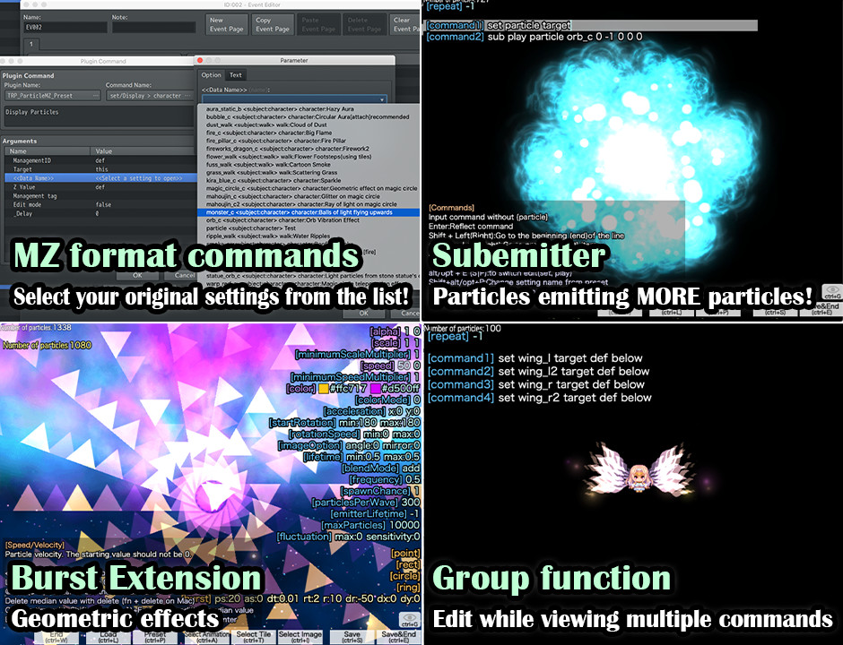 RPG Maker MZ - Particle System Plugin - TRP Particle MZ screenshot screenshot 3