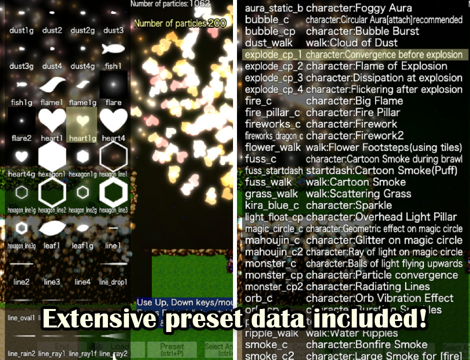 RPG Maker MZ - Particle System Plugin - TRP Particle MZ screenshot screenshot 2