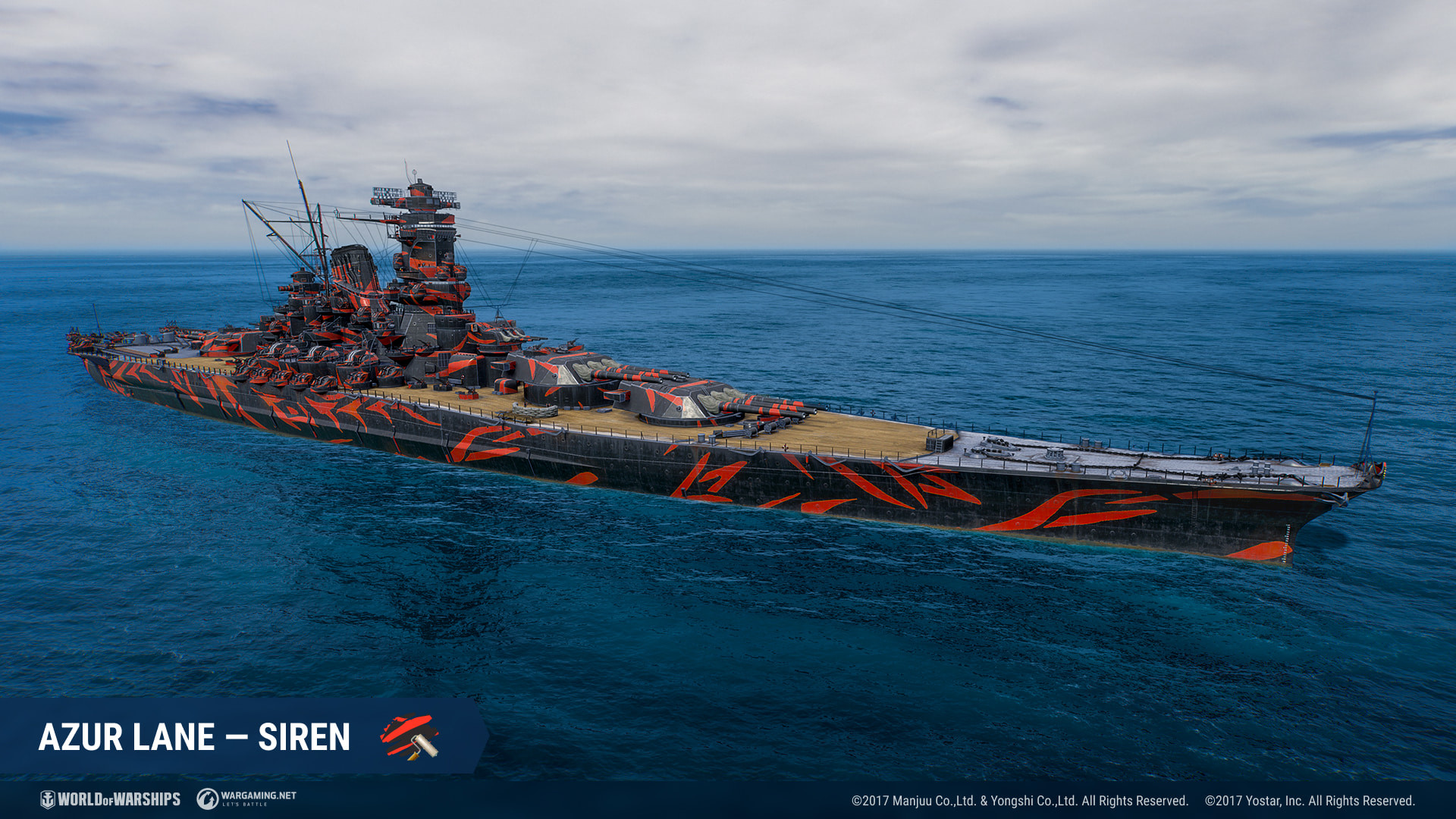World of Warships × Azur Lane: Siren Camo Pack Featured Screenshot #1
