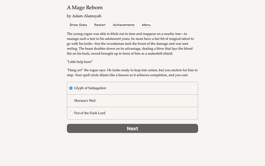 Скриншот из A Mage Reborn