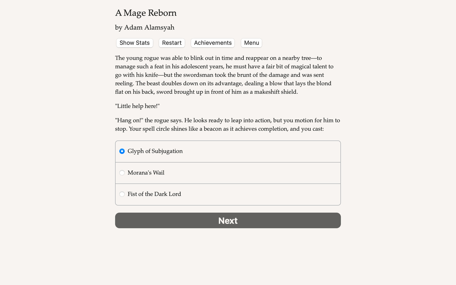 A Mage Reborn Demo #0