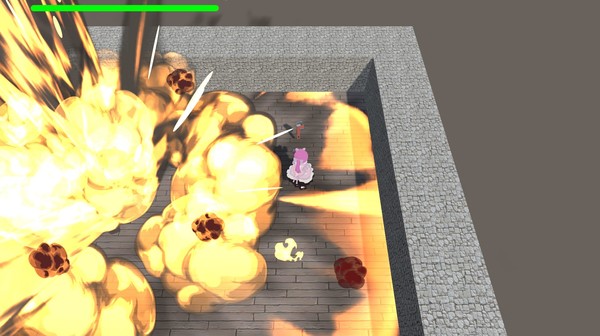 Скриншот из Reconcile with the cat [Cat + Tank + Ningen = Roguelike]