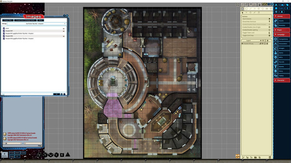 Fantasy Grounds - Starfinder RPG - Flipmat -Hospital