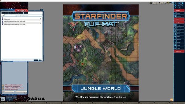 Fantasy Grounds - Starfinder RPG - Flipmat-Jungle World