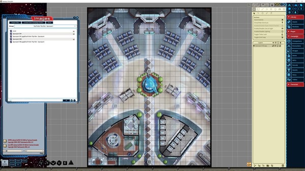 Fantasy Grounds - Starfinder RPG - Flipmat Spaceport