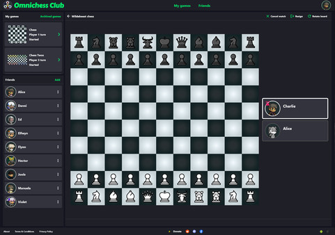 Chess Variants - Omnichess game for Linux 1