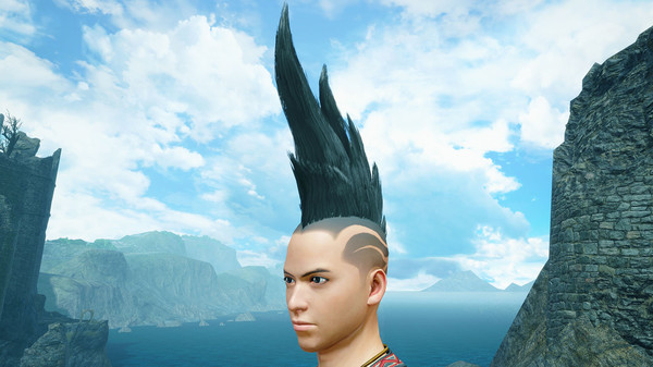 Monster Hunter Rise - "Spiribird Edge" hairstyle