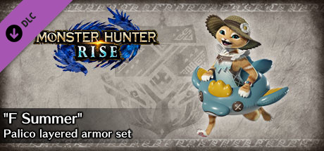 Monster Hunter Rise - "F Summer" Palico layered armor set banner image