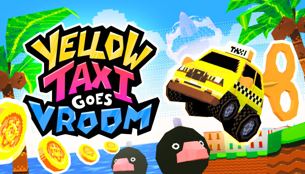 Capsule image of "Yellow Taxi Goes Vroom" which used RoboStreamer for Steam Broadcasting