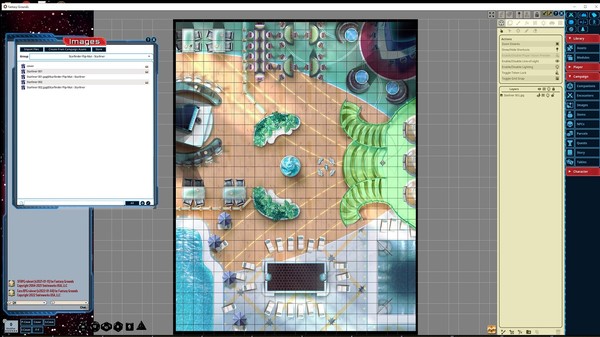 Fantasy Grounds - Starfinder RPG - Flipmat - Starliner