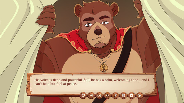 Скриншот из Burrow of the Fallen Bear: A Gay Furry Visual Novel Demo