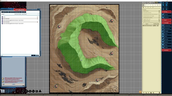 Fantasy Grounds - Starfinder RPG - FlipMat - Desert World