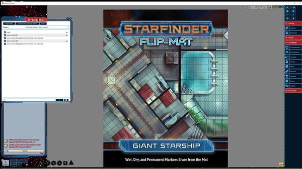 Fantasy Grounds - Starfinder RPG - FlipMat - Giant Starship