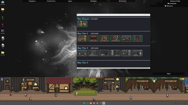Скриншот из Desktopia: A Desktop Village Simulator