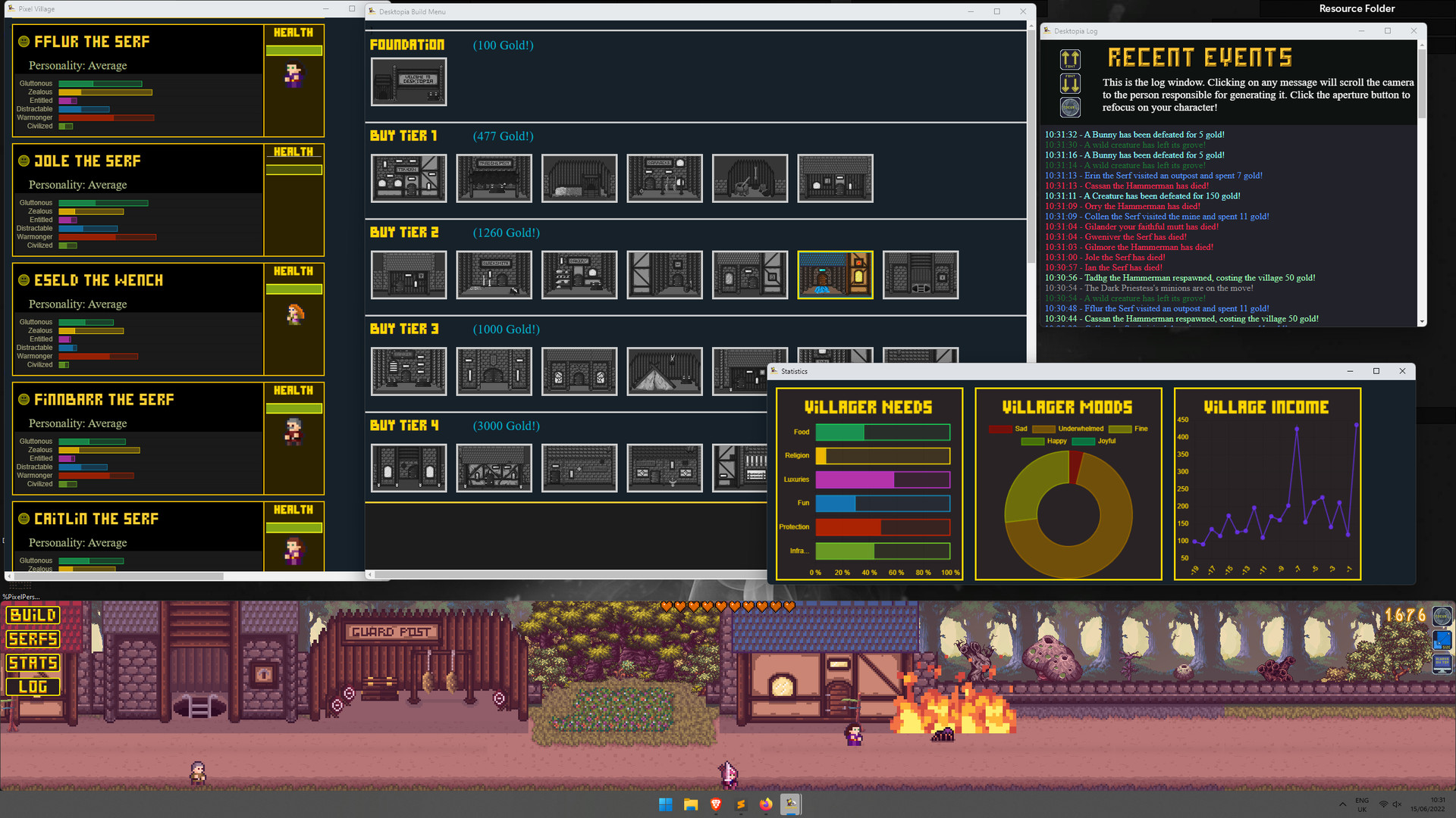 Desktopia: A Desktop Village Simulator screenshot 1