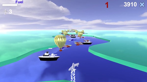 Скриншот из River Raid 3D