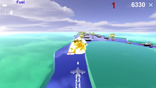 Скриншот из River Raid 3D