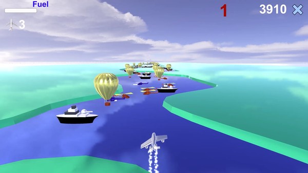 Скриншот из River Raid 3D