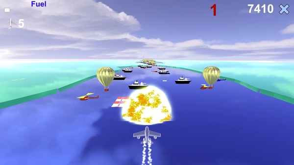 Скриншот из River Raid 3D