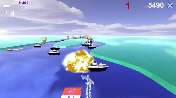 Скриншот из River Raid 3D