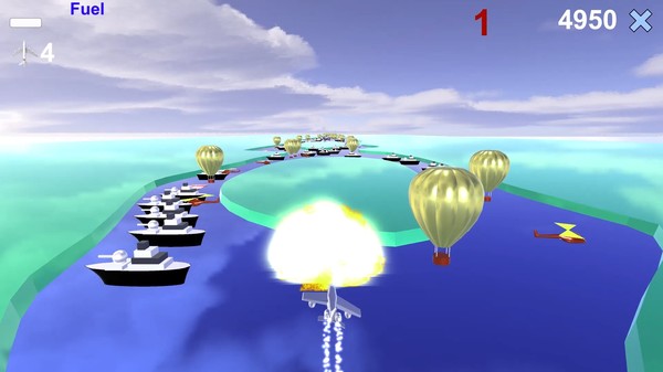 Скриншот из River Raid 3D
