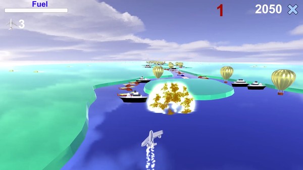 Скриншот из River Raid 3D