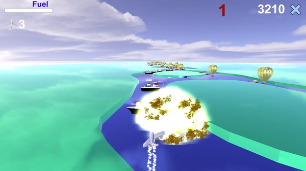 Скриншот из River Raid 3D