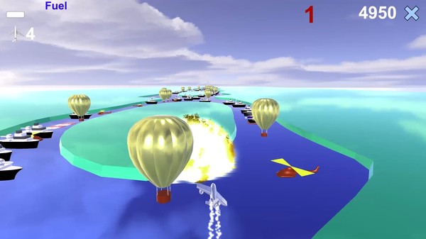 Скриншот из River Raid 3D