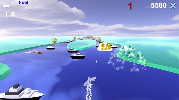 Скриншот из River Raid 3D