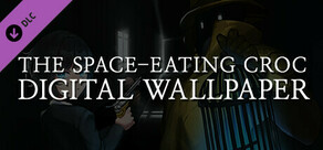 The Space-Eating Croc Digital Wallpaper