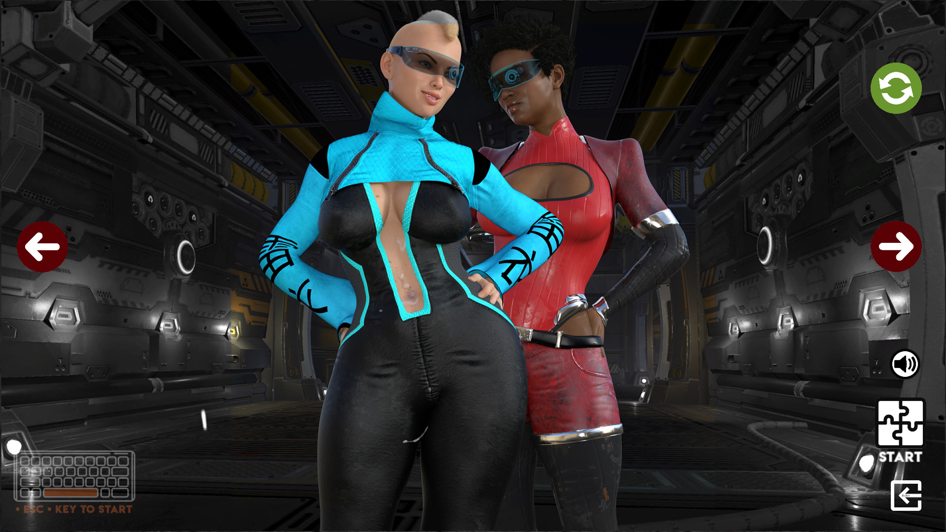 Two Hot Chicks: an Erotica Porn Space Orgy! screenshot 1