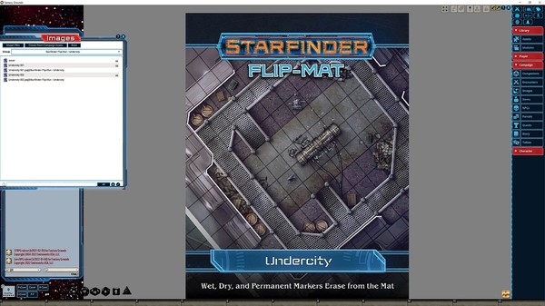Fantasy Grounds - Starfinder RPG - Flipmat - Undercity