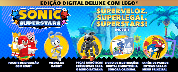 Obter o Visual de LEGO® para Sonic