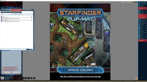 Fantasy Grounds - Starfinder RPG - FlipMat - Space Colony