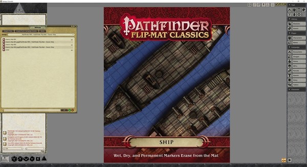 Fantasy Grounds - Pathfinder RPG - Pathfinder Flip-Map - Classic Ship