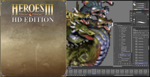 Heroes of Might & Magic III - HD - painting dragon