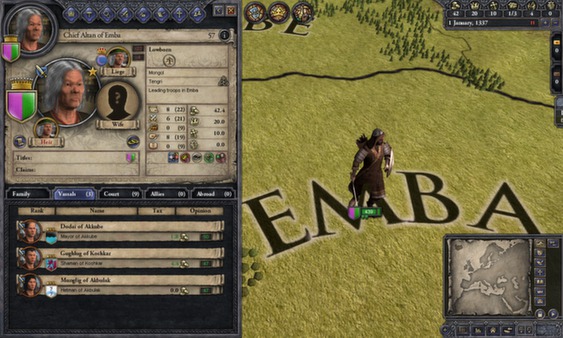 скриншот Crusader Kings II: Mongol Faces 3
