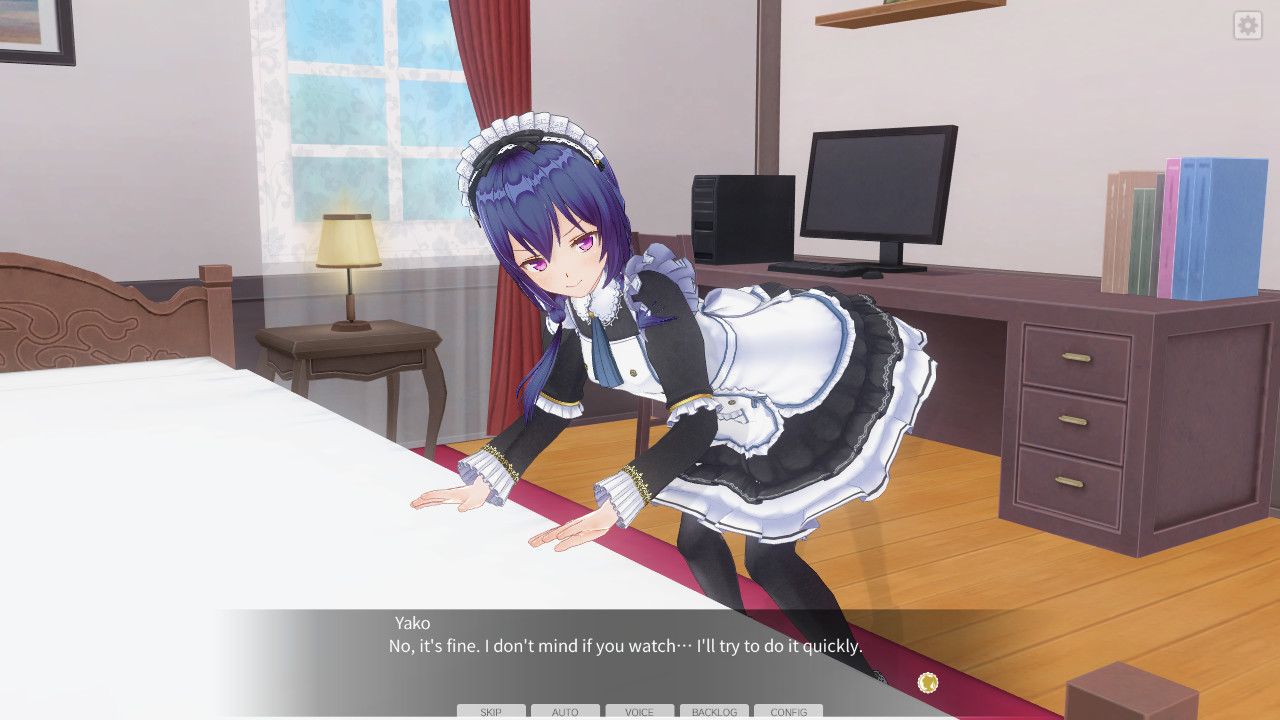 CUSTOM OREDER MAID 3D2 It's a Night Magic Personality Pack Quiet and love to be pampered, Bookworm PC gameplay screenshot 2 of 5
