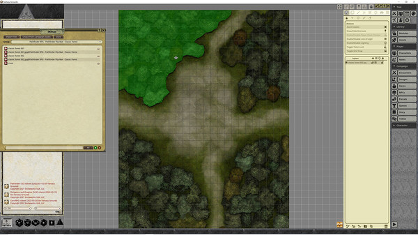 Fantasy Grounds - Pathfinder RPG - Pathfinder Flip-Map - Classic Forest