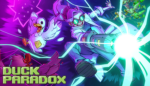 Imagen de la cápsula de "Duck Paradox" que utilizó RoboStreamer para las transmisiones en Steam