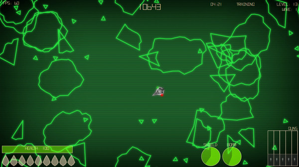 Asteroids game for Linux 1