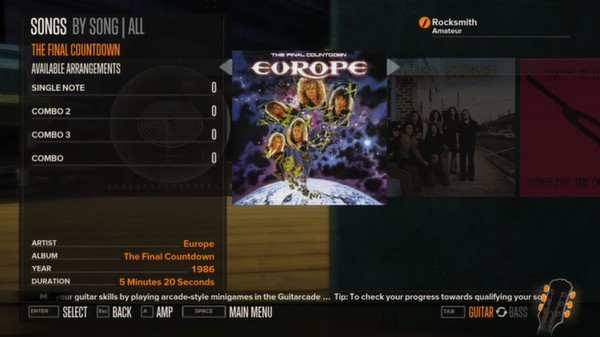 Rocksmith - Europe - The Final Countdown for steam