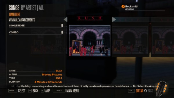 Rocksmith - Rush - Limelight for steam